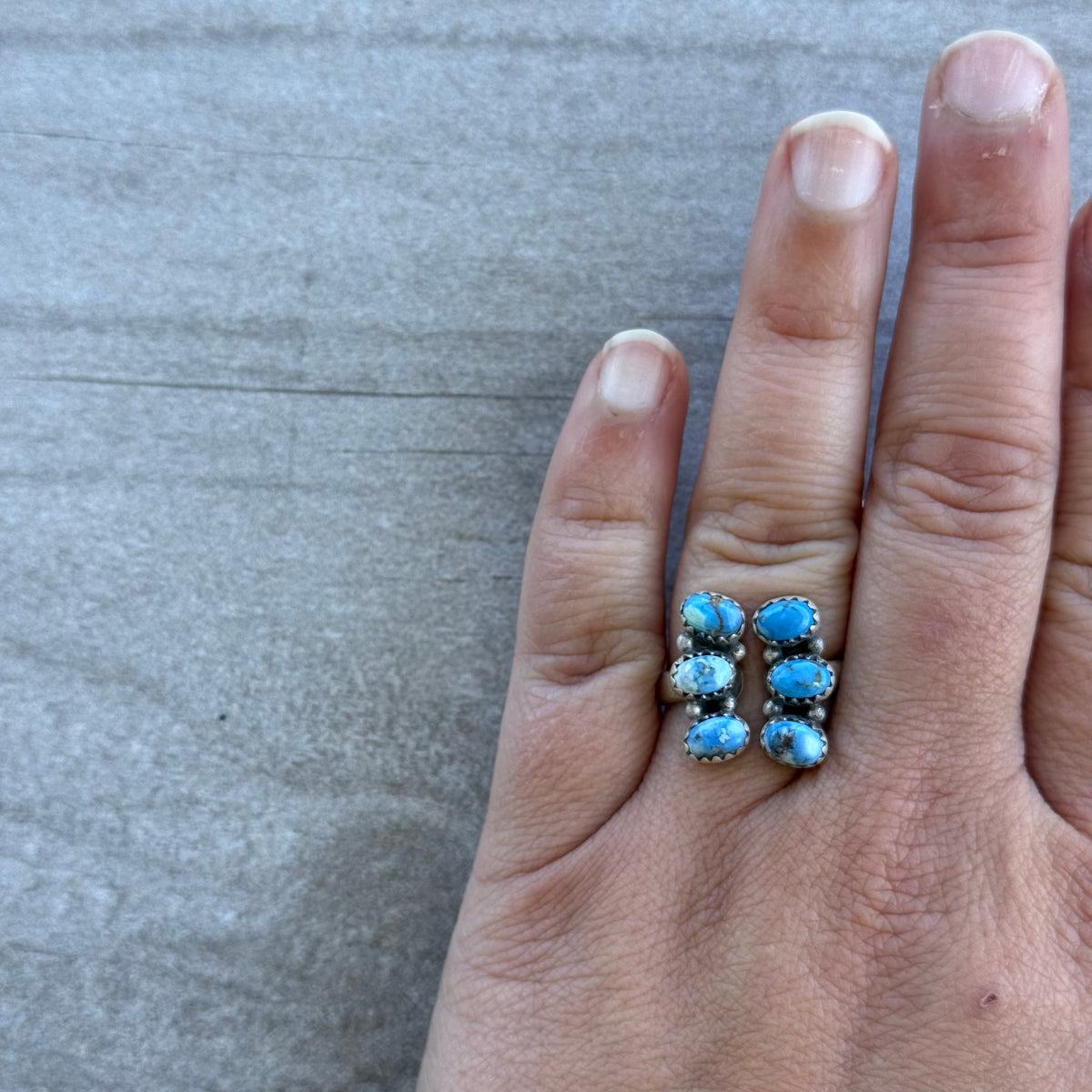 Adjustable Golden Hills Floater Ring