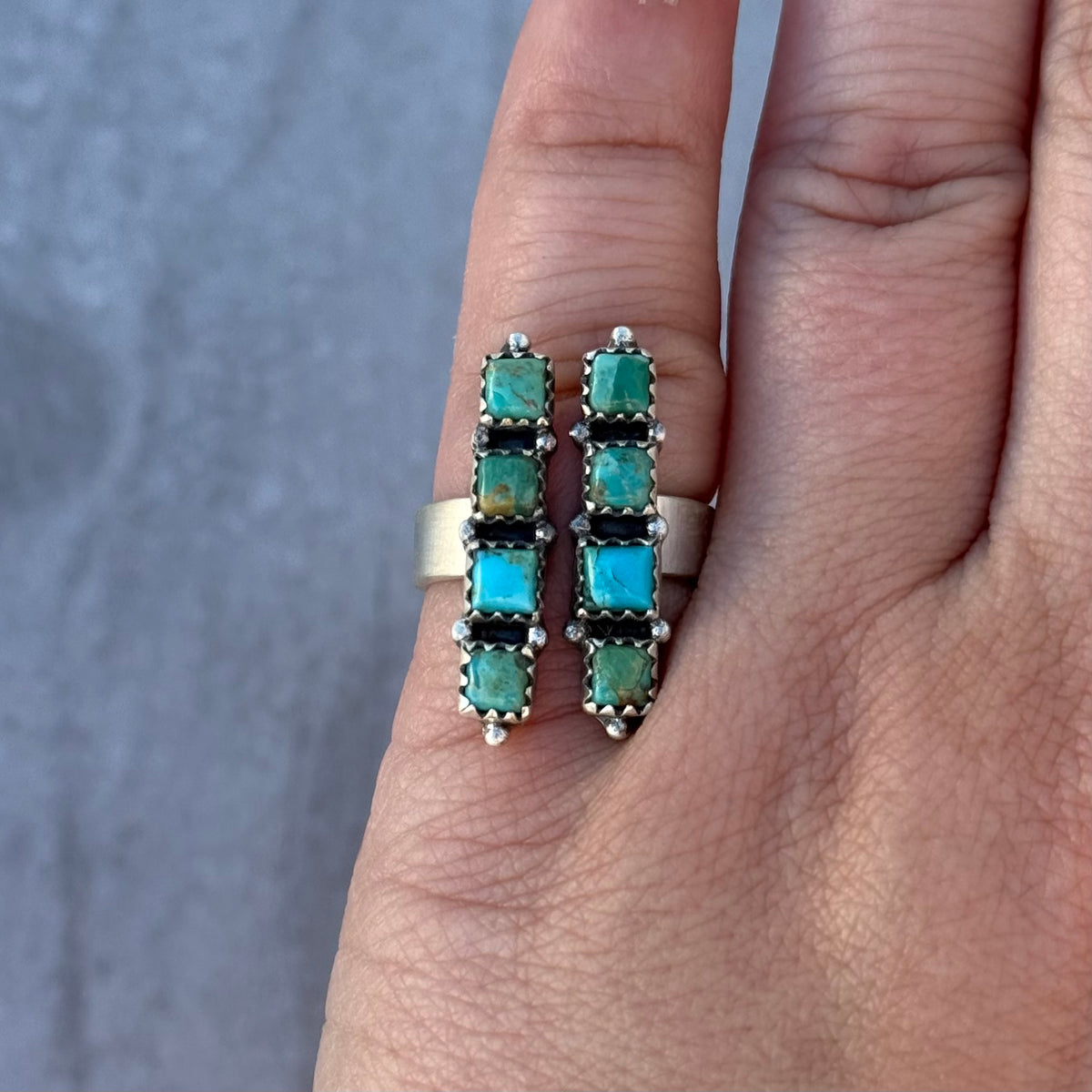 Kingman Mojave Turquoise Floater Ring