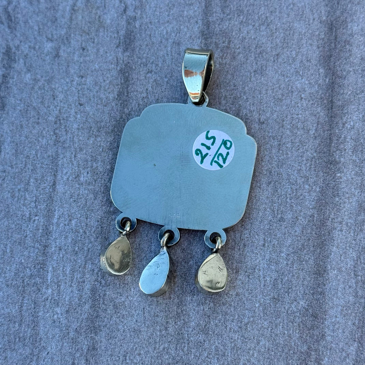 Sterling Silver Cowboy Turquoise Alien Pendants