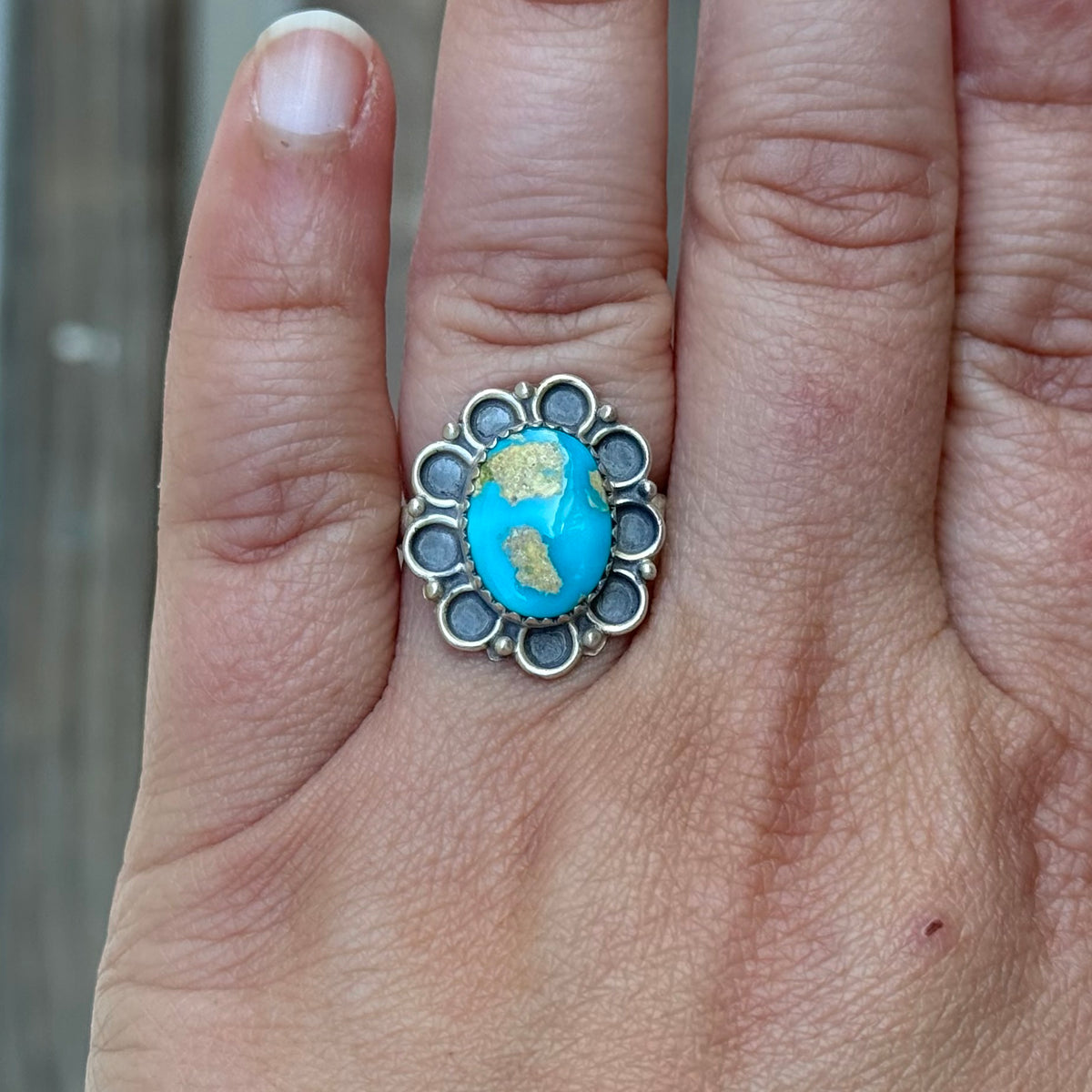 Adjustable Turquoise Ring