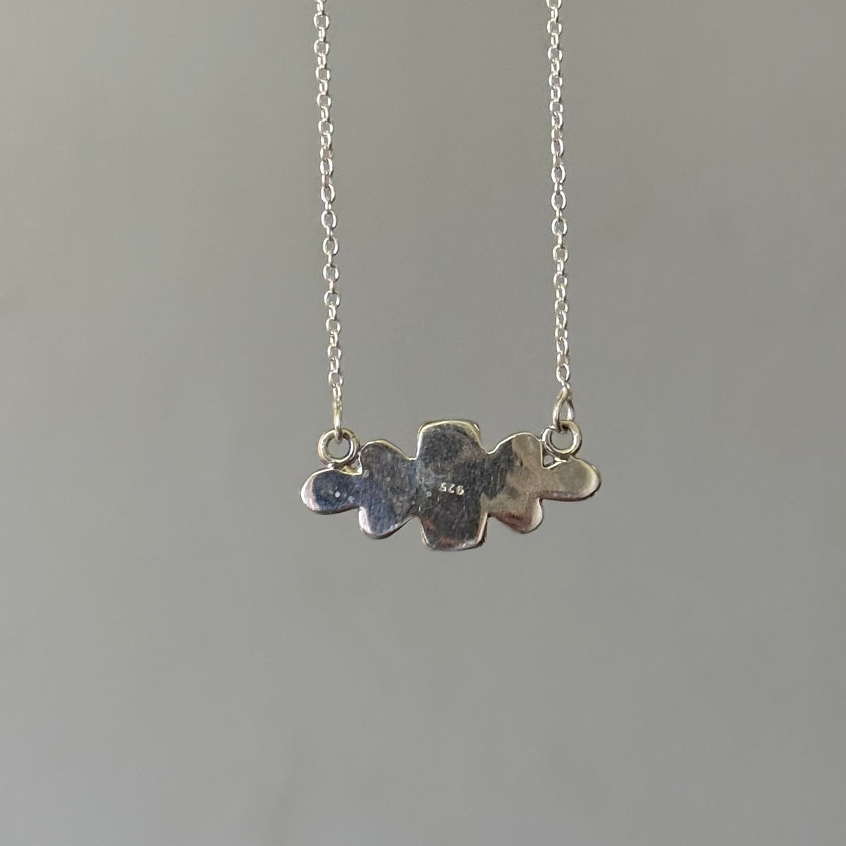 Handmade Sterling Silver Orange Mojave Necklace