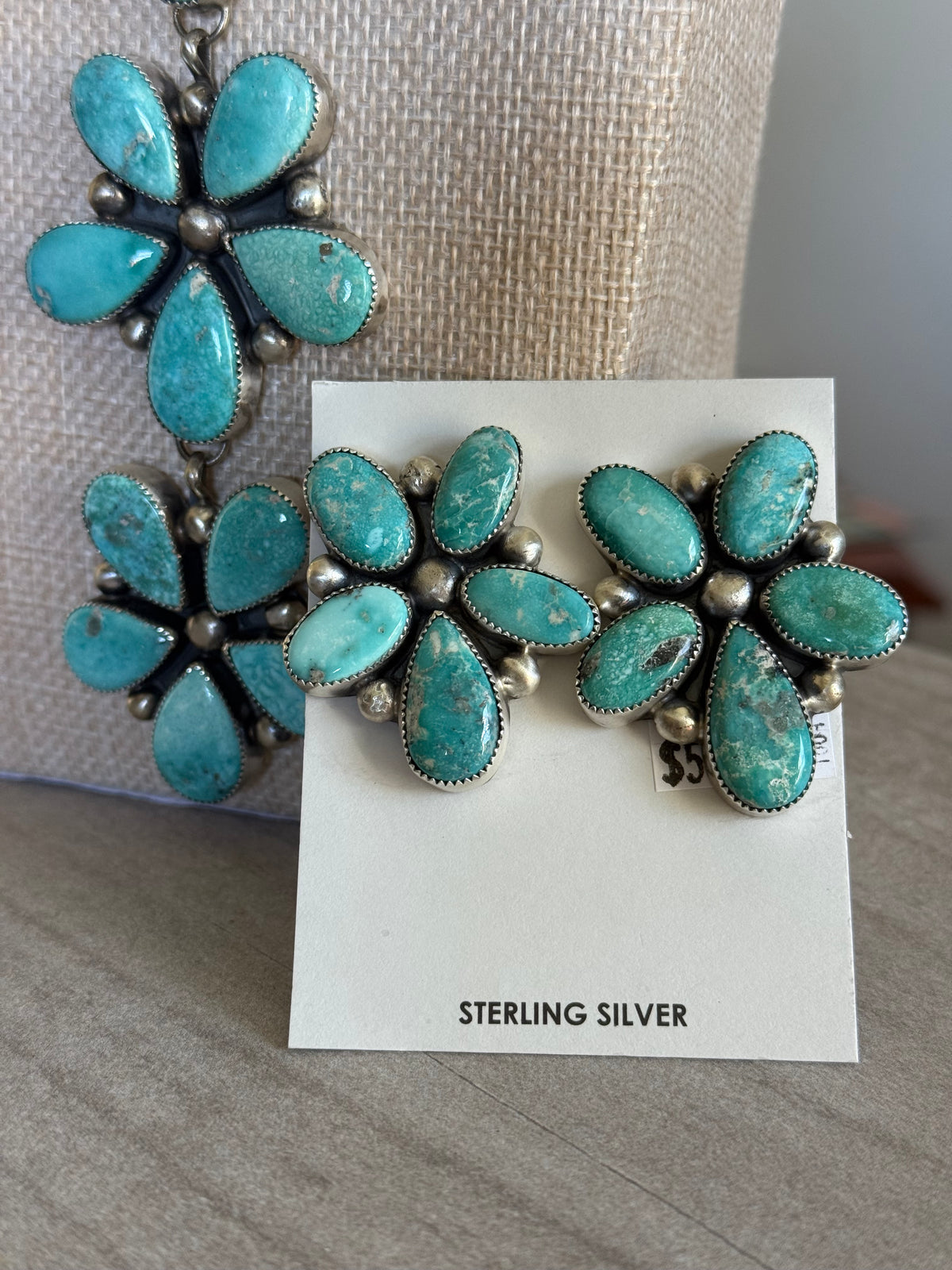 Native Handmade Whitewater Cluster Lariat - Travis J.