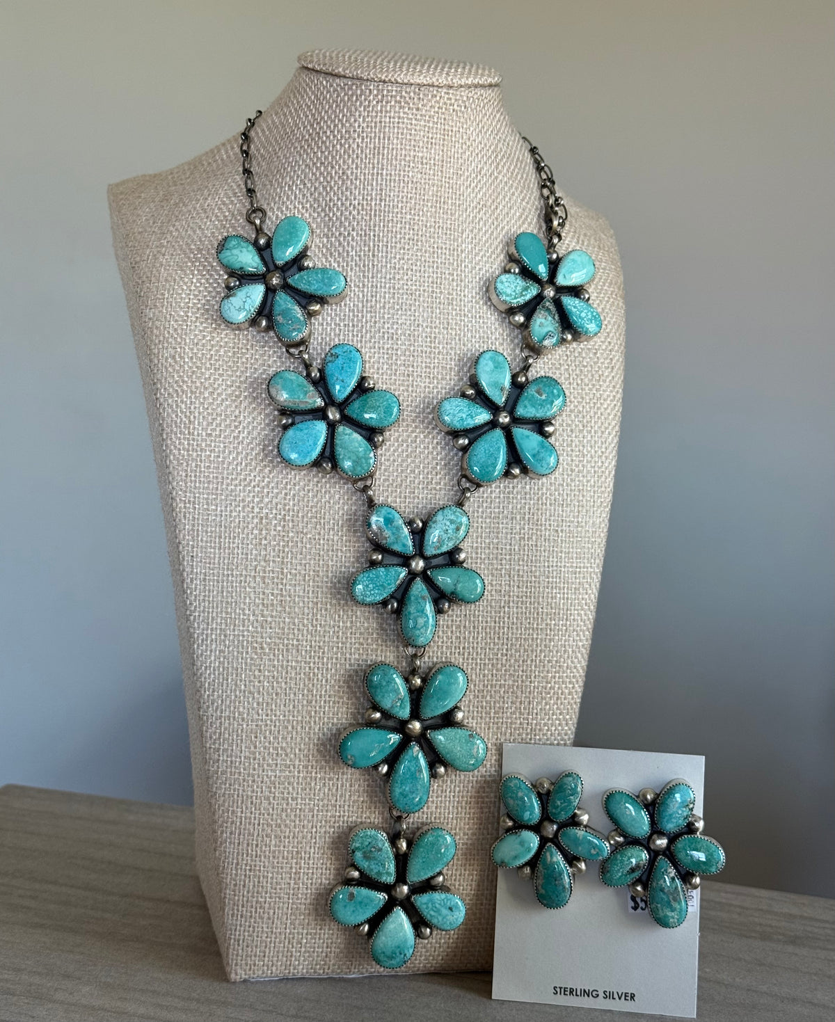 Native Handmade Whitewater Cluster Lariat - Travis J.