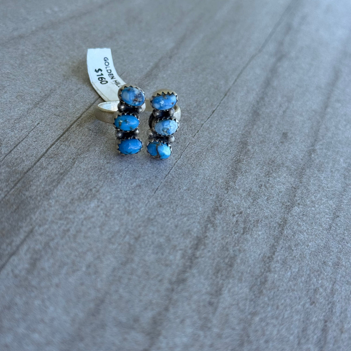 Adjustable Golden Hills Floater Ring