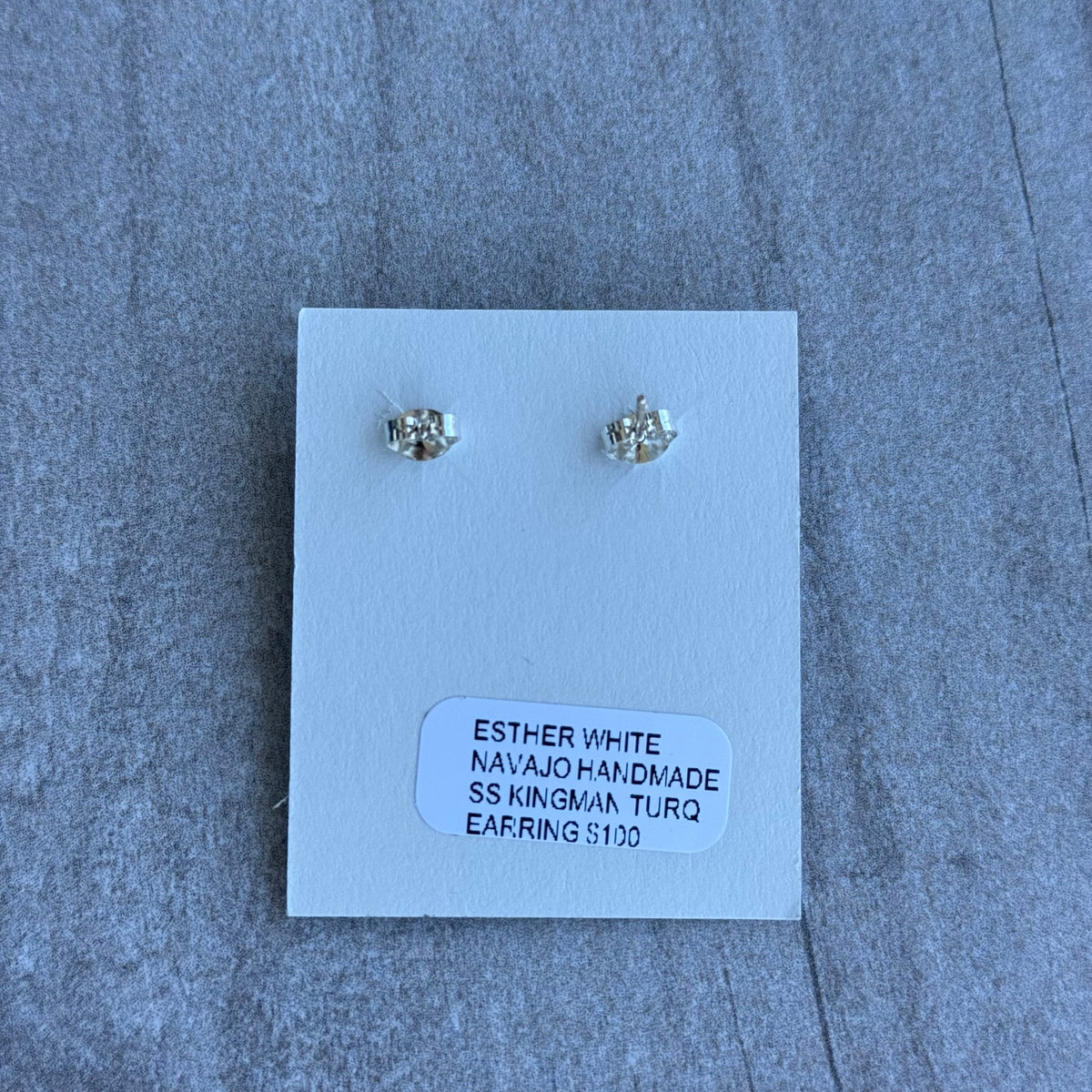 Kingman Turquoise Studs *Native