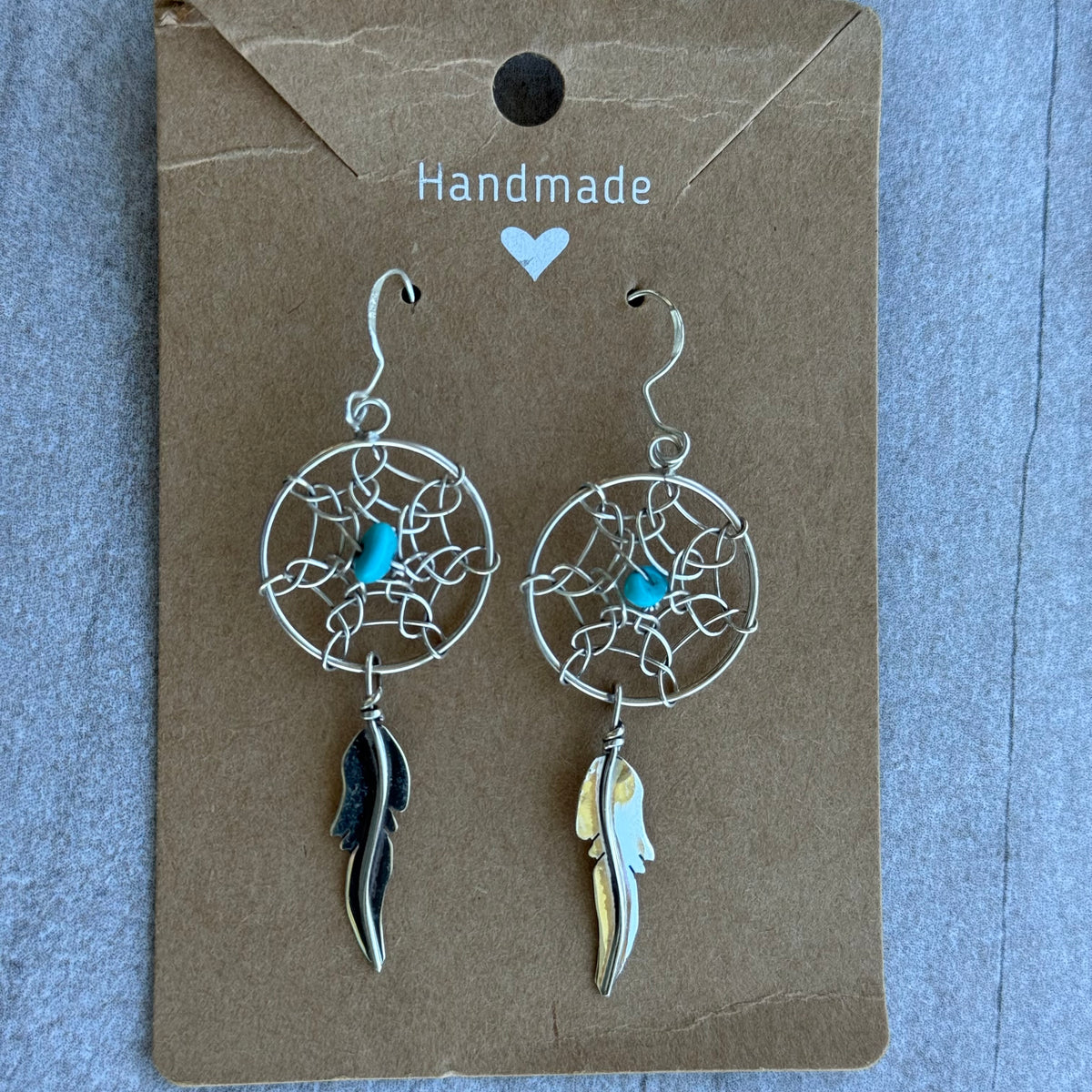 Turquoise Dreamcatcher Earrings *Native