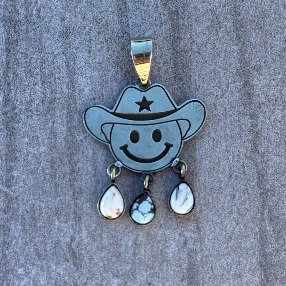 Sterling Silver Smiley Face Pendant