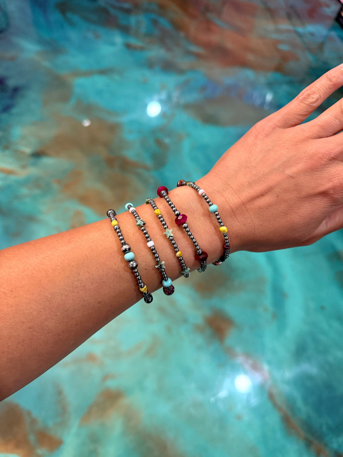 One Time Pieces – Sterling Silver & Natural Stone Bracelets - Pick Your Favorite