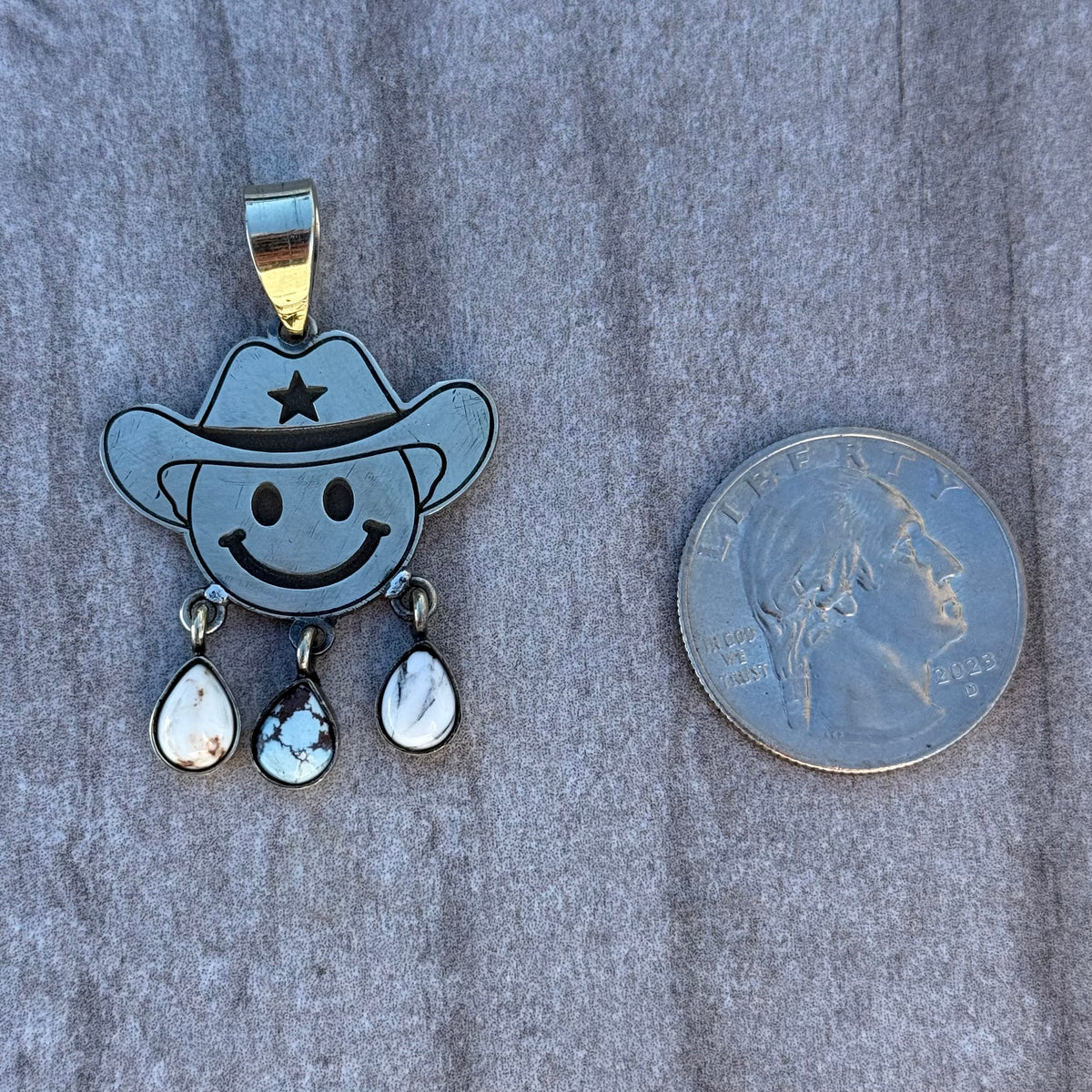 Sterling Silver Smiley Face Pendant