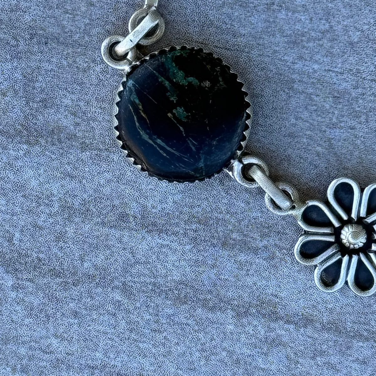 Southwest Blackjack Turquoise Sterling Silver Bracelet
