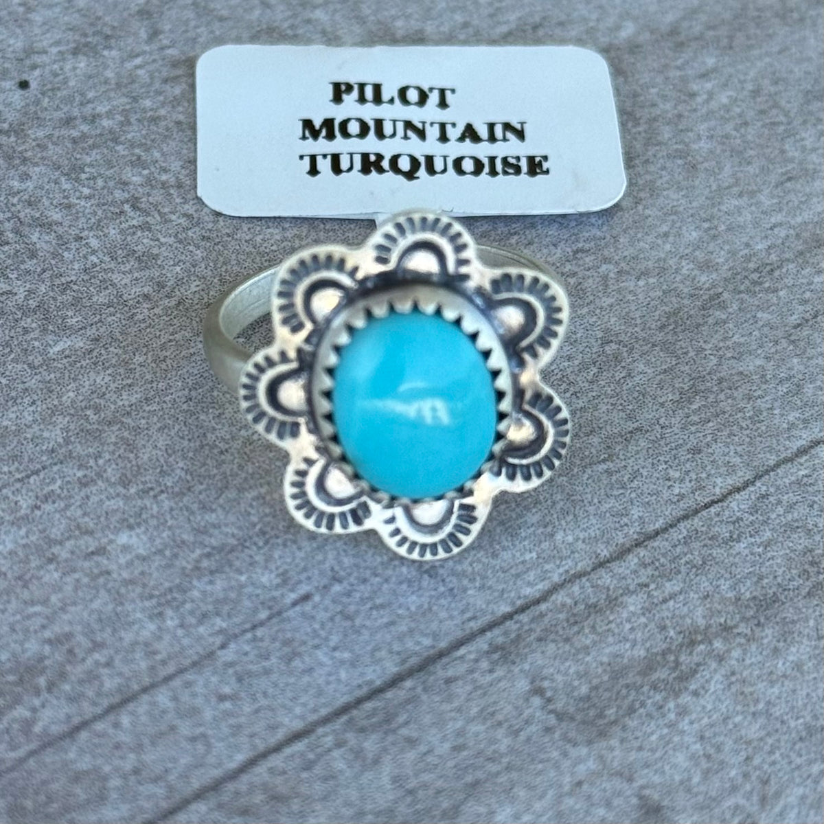 Size 7 Pilot Mountain Turquoise Ring