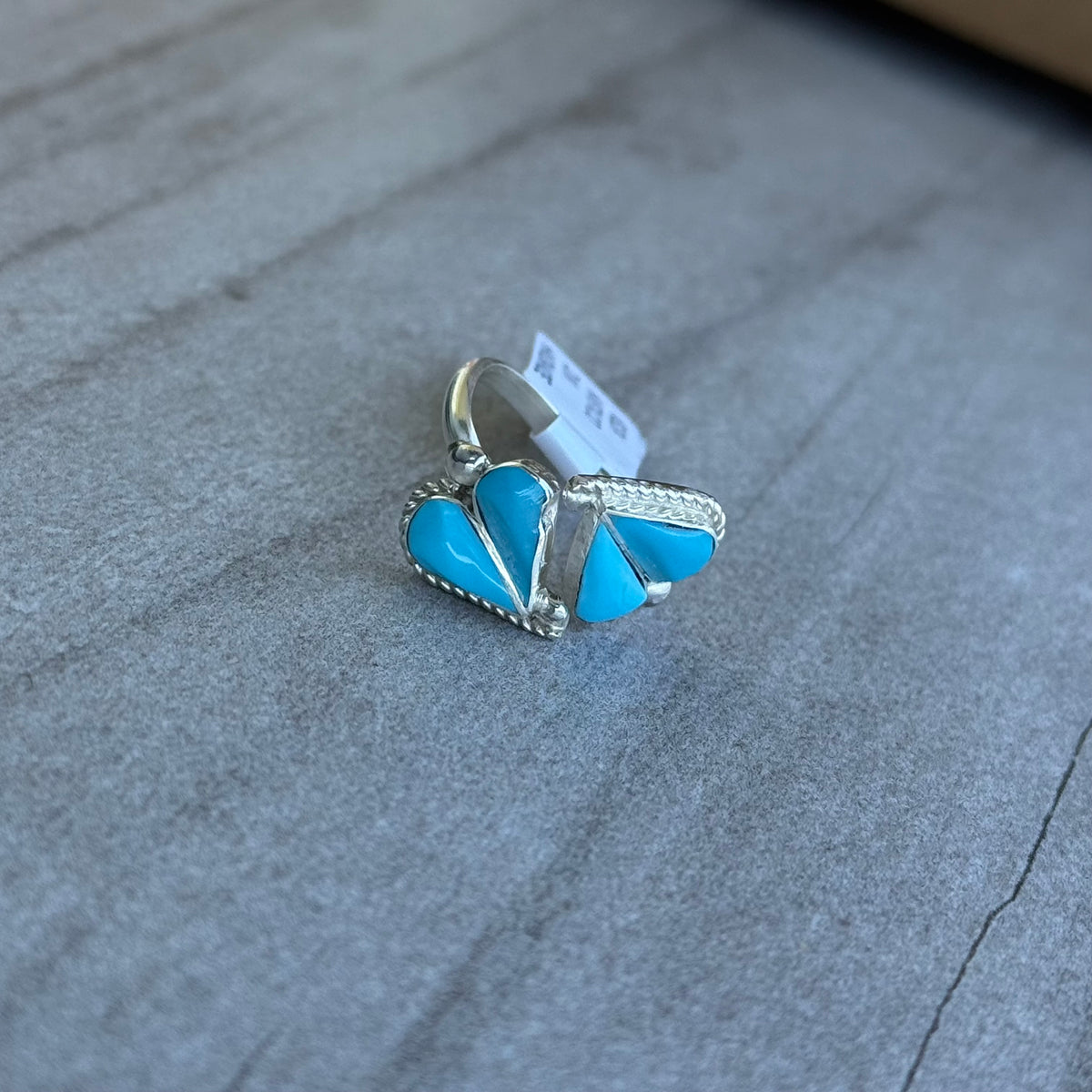 Turquoise Heart Bypass Ring *Native