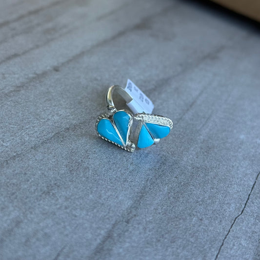Turquoise Heart Bypass Ring *Native