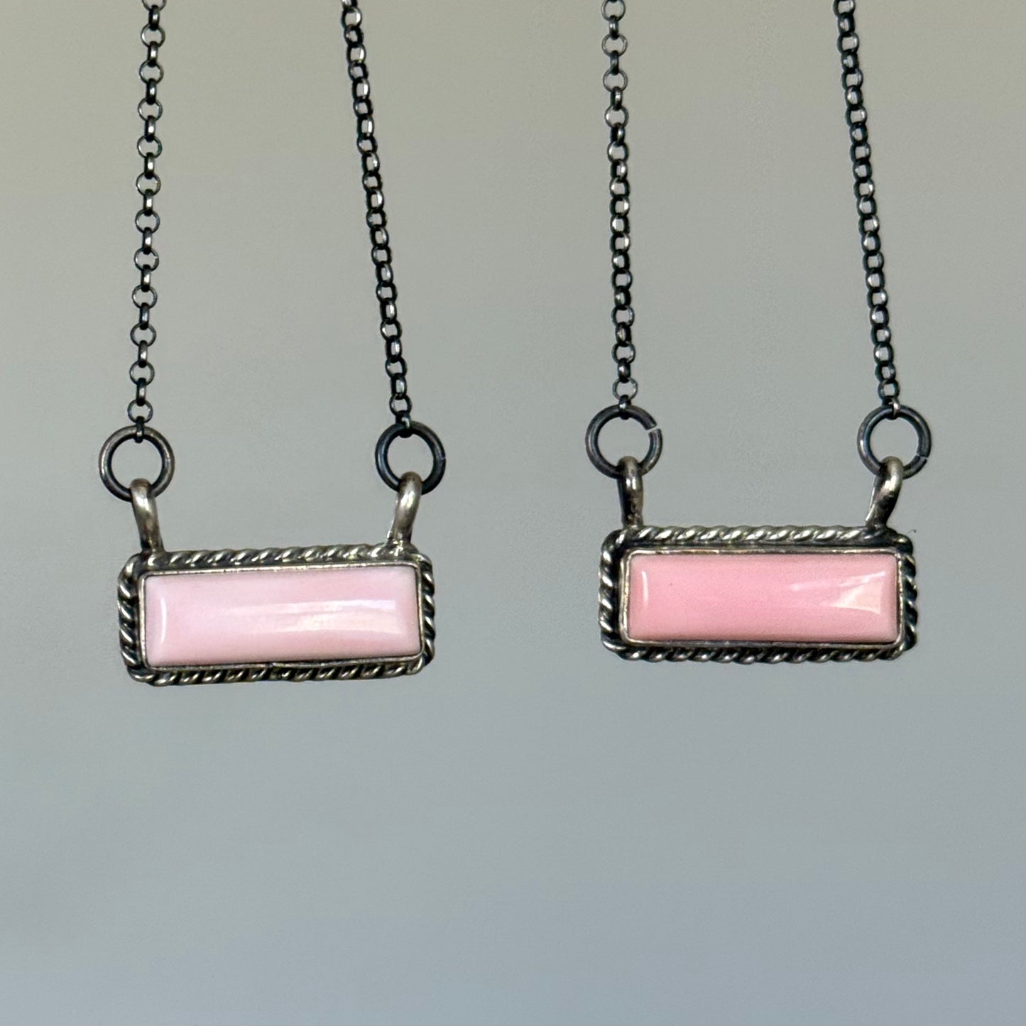 Pink Conch Shell Bar Necklace *Native Made
