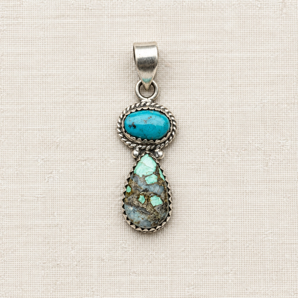 Kingman & Royston Ribbon Turquoise Pendant