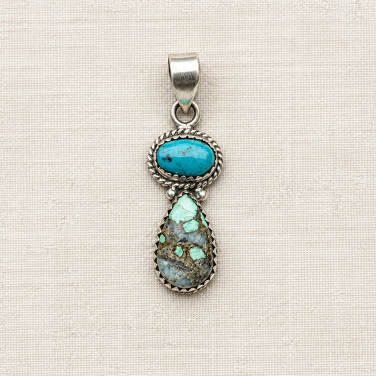 Kingman & Royston Ribbon Turquoise Pendant