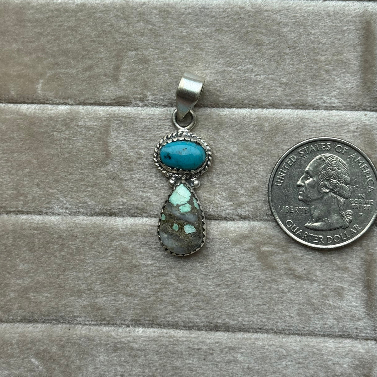 Kingman & Royston Ribbon Turquoise Pendant